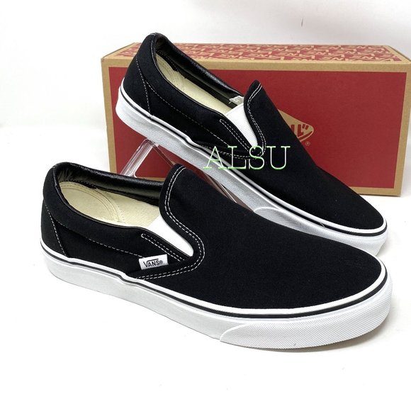 💖MEGA SALE💖VANS Women's Classic Slip On Canvas Black Casual Skate VN000EYEBLK - Picture 2 of 9